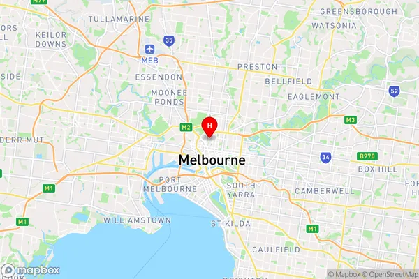 University Of Melbourne,Victoria Area Map