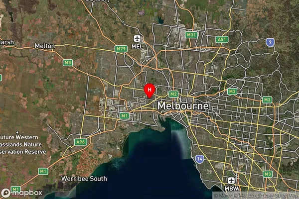 West Footscray,Victoria Satellite Map