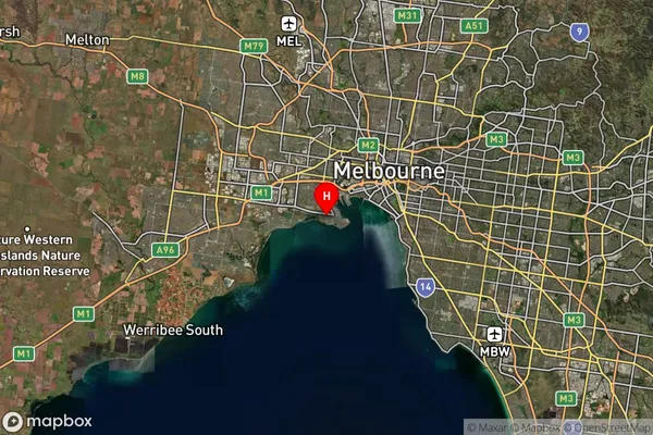 Williamstown,Victoria Satellite Map