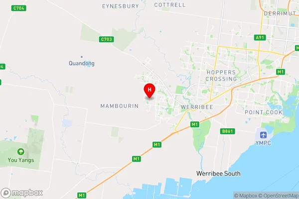 Mambourin,Victoria Area Map