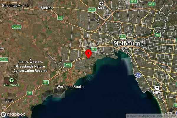 Altona Meadows,Victoria Satellite Map