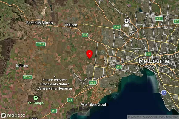 Tarneit,Victoria Satellite Map