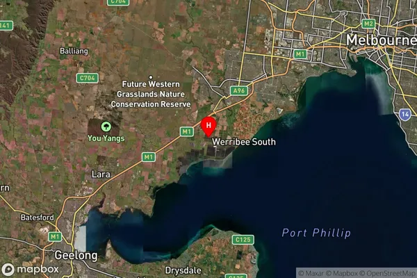 Cocoroc,Victoria Satellite Map