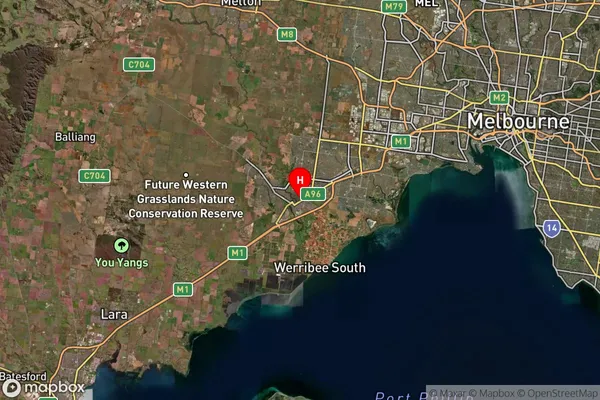 Werribee,Victoria Satellite Map