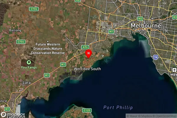 Werribee South,Victoria Satellite Map