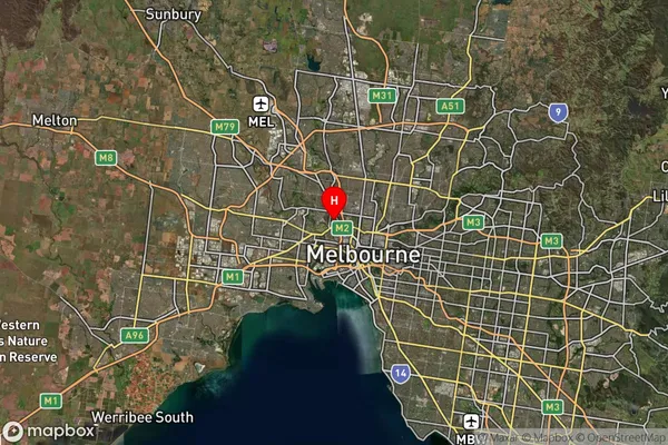 Flemington,Victoria Satellite Map