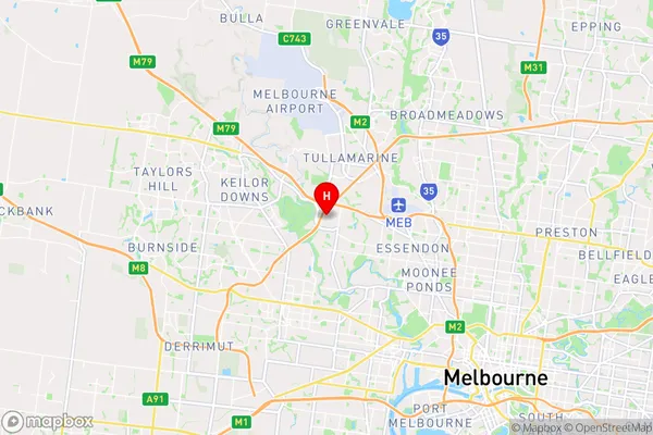 Keilor East,Victoria Area Map