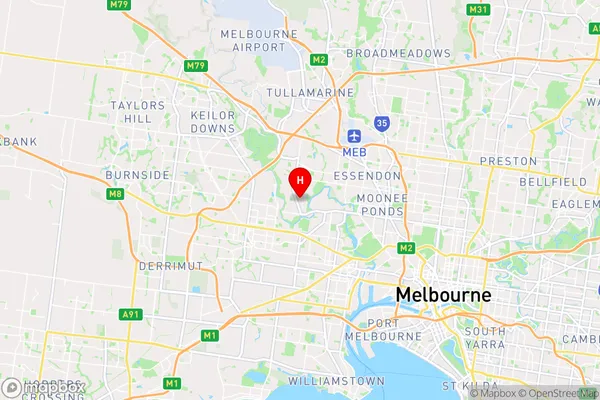 Avondale Heights,Victoria Area Map