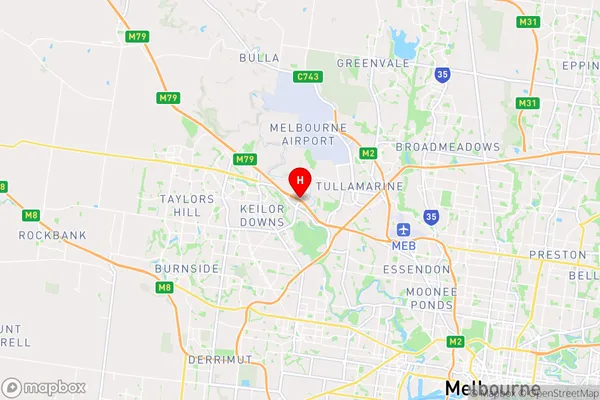 Keilor,Victoria Area Map