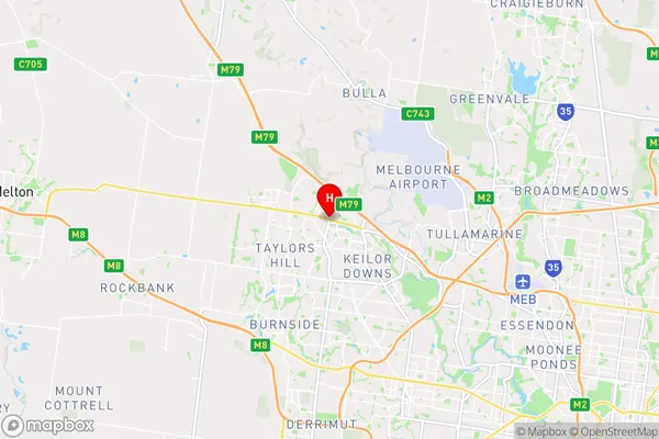 Taylors Lakes,Victoria Area Map