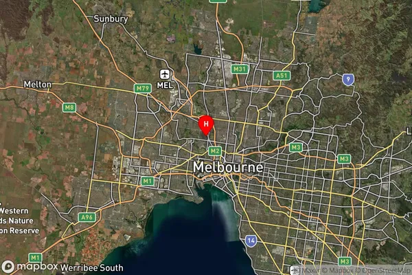 Moonee Ponds,Victoria Satellite Map