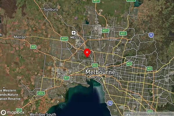 Aberfeldie,Victoria Satellite Map