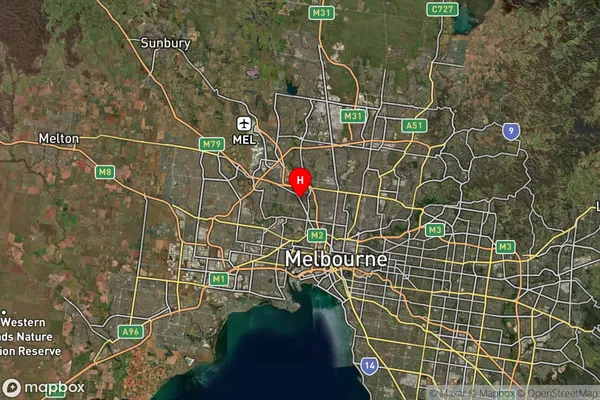 Essendon,Victoria Satellite Map