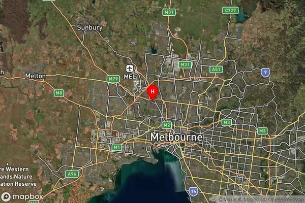 Essendon North,Victoria Satellite Map