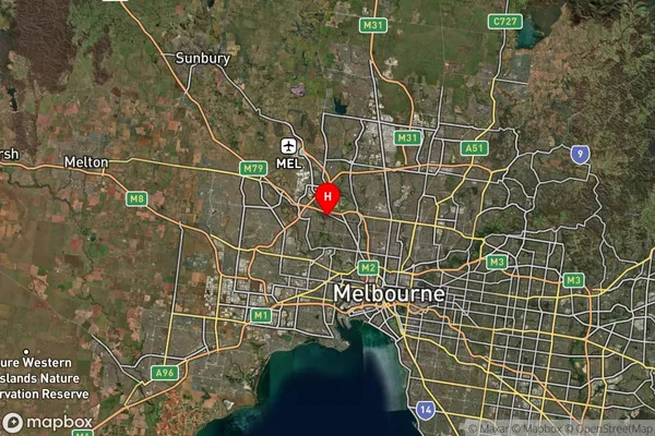 Niddrie,Victoria Satellite Map