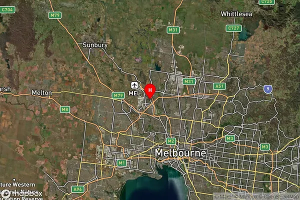 Tullamarine,Victoria Satellite Map