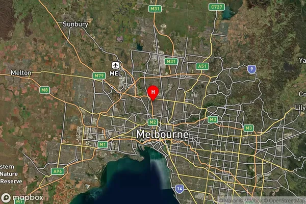 Pascoe Vale South,Victoria Satellite Map