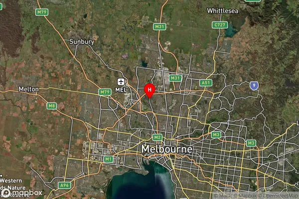 Glenroy,Victoria Satellite Map