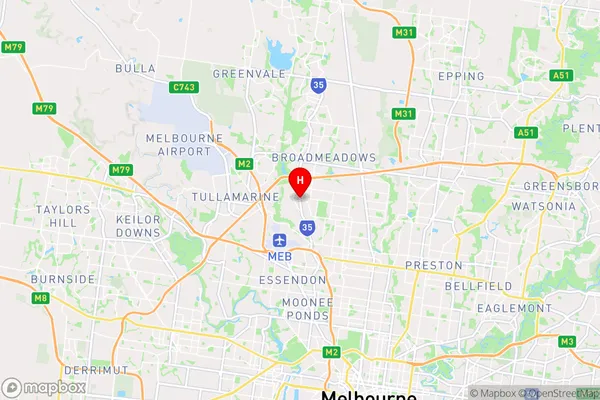 Glenroy,Victoria Area Map