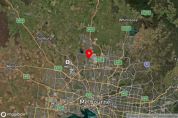 Coolaroo,Victoria Satellite Map