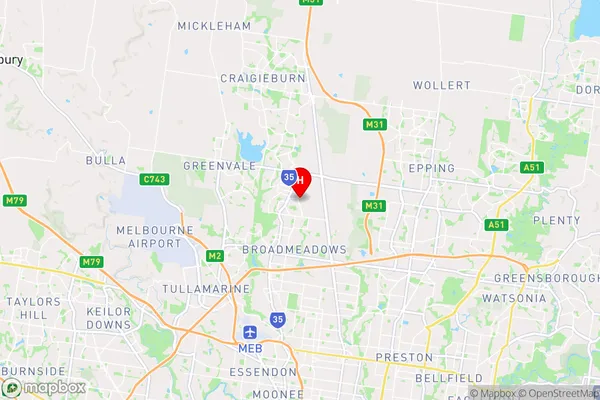 Coolaroo,Victoria Area Map