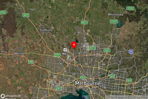 Attwood,Victoria Satellite Map