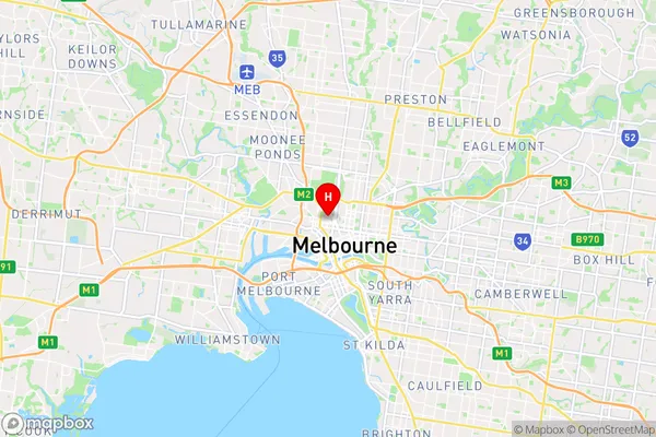 Hotham Hill,Victoria Area Map