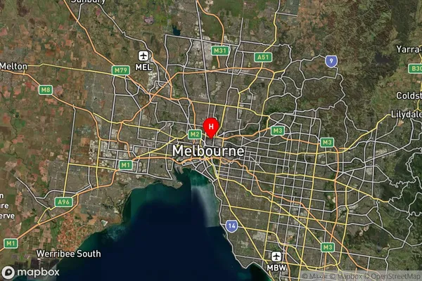 Carlton,Victoria Satellite Map