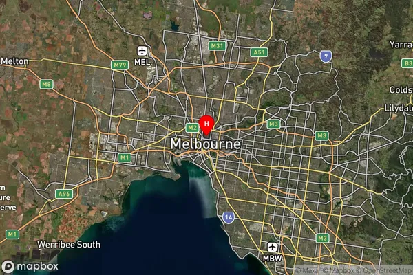 Carlton South,Victoria Satellite Map