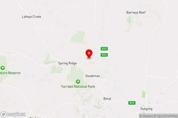 Tallawang,New South Wales Area Map