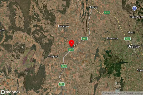 Cudal,New South Wales Satellite Map