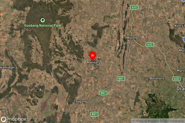 Manildra,New South Wales Satellite Map