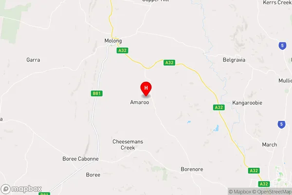 Amaroo,New South Wales Area Map