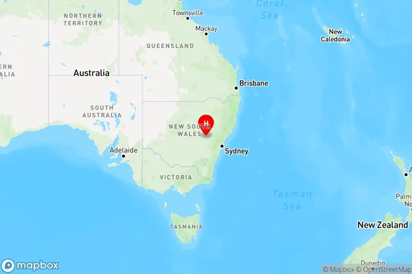 Euchareena,New South Wales Region Map