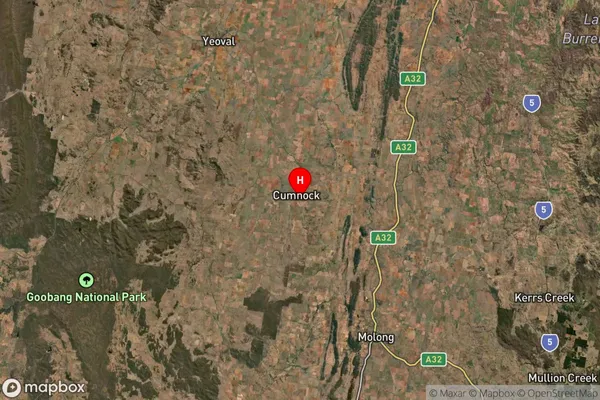 Cumnock,New South Wales Satellite Map