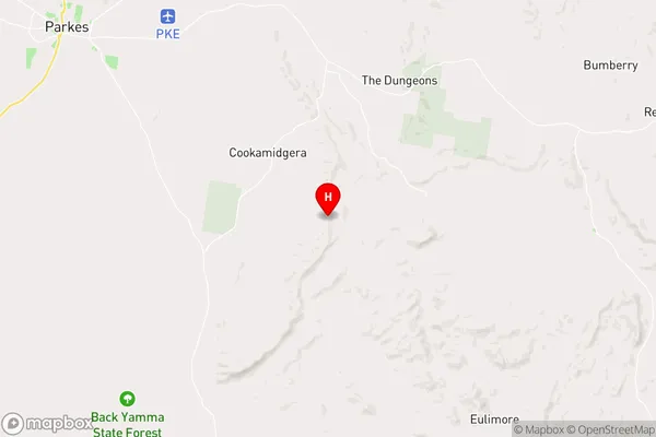 Cookamidgera,New South Wales Area Map