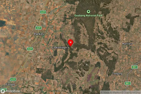 Mandagery,New South Wales Satellite Map