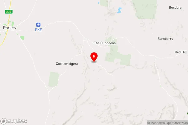 Mandagery,New South Wales Area Map