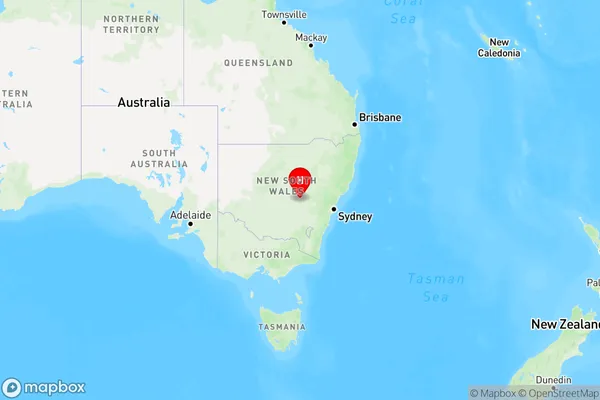 Mugincoble,New South Wales Region Map