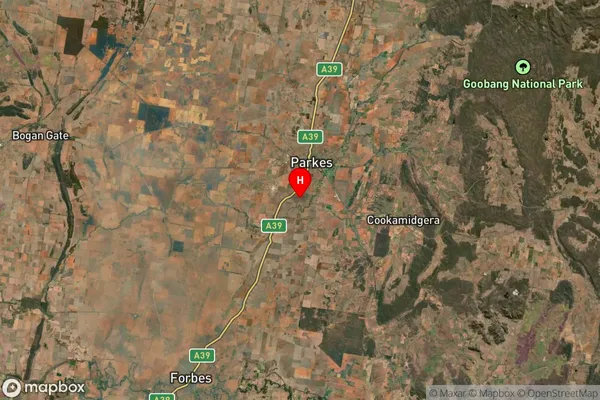 Parkesborough,New South Wales Satellite Map