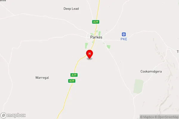 Parkesborough,New South Wales Area Map