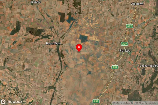 Gunningbland,New South Wales Satellite Map