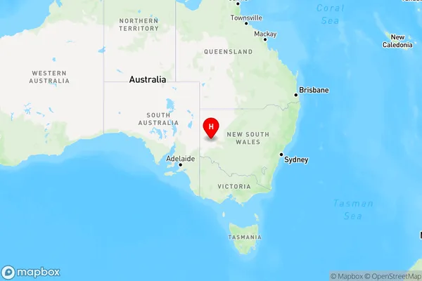 Menindee,New South Wales Region Map