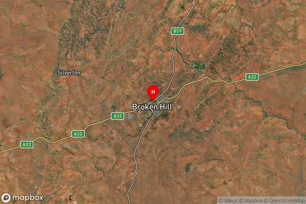 Broken Hill West,New South Wales Satellite Map