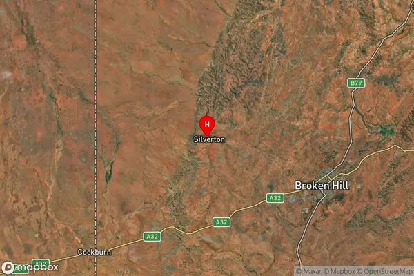 Silverton,New South Wales Satellite Map