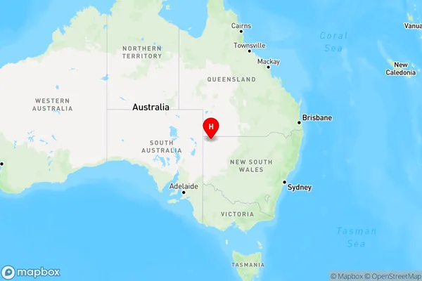 Tibooburra,New South Wales Region Map