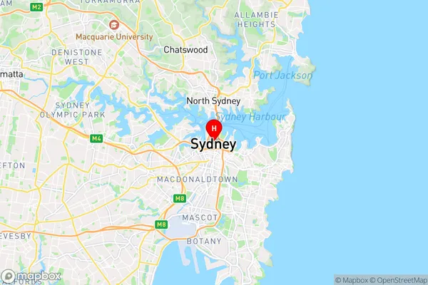 Sydney Gateway Facility,New South Wales Area Map