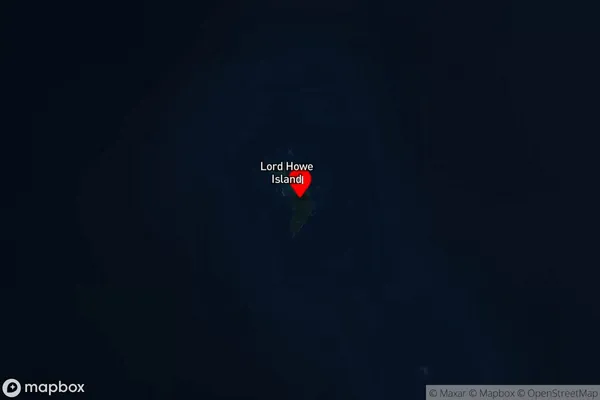 Lord Howe Island,New South Wales Satellite Map