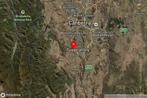 Greenway,Australian Capital Territory Satellite Map