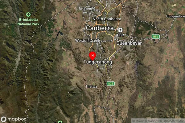 Tuggeranong Dc,Australian Capital Territory Satellite Map